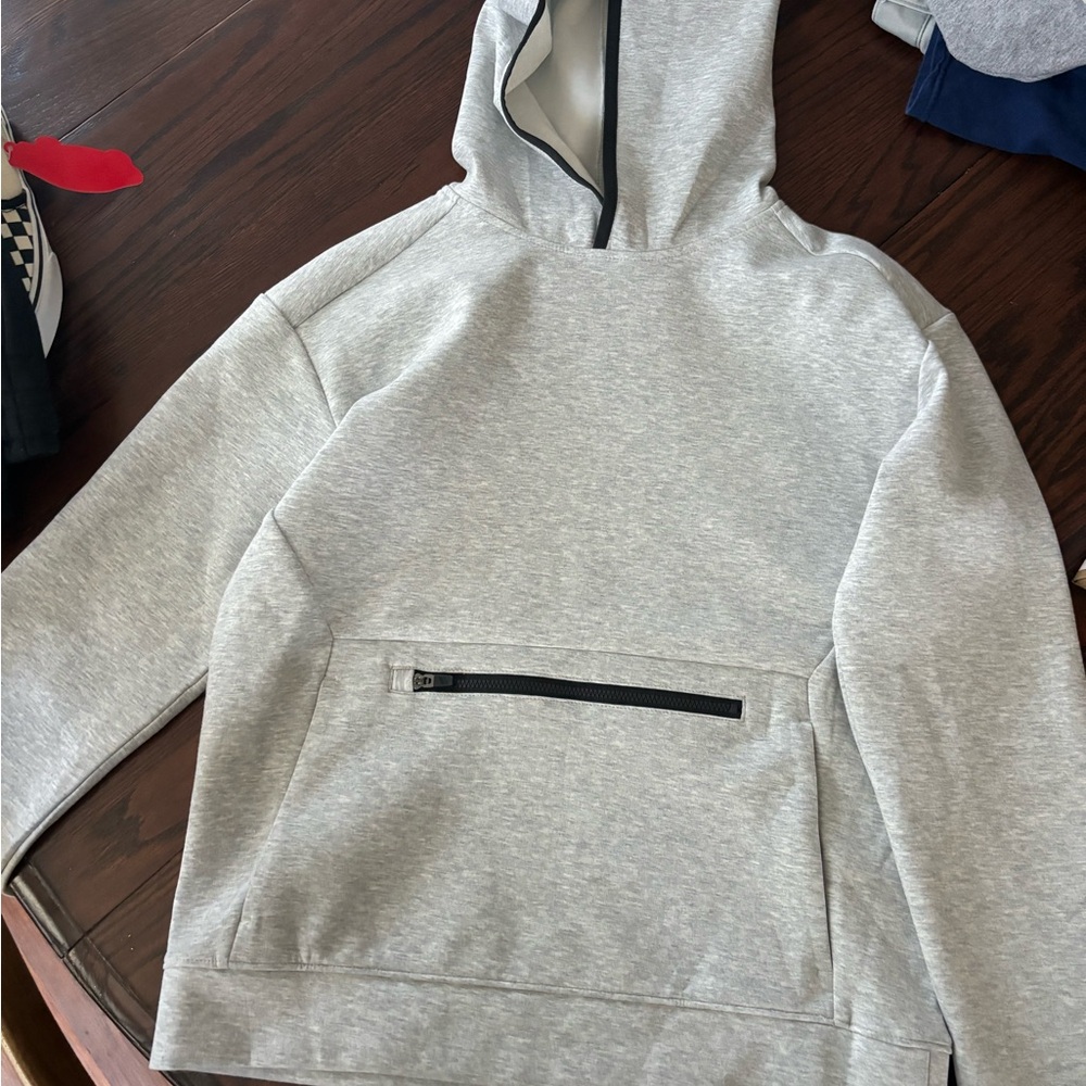 Men's Gray Hoodie Sweater